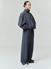 Womens Nylon Half Zip Track Jacket
