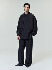 Nylon Taffeta Padded Bomber Jacket