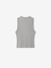 Womens Rib Knit Fitted Tank