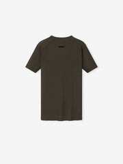 Womens Rib Fitted Short Sleeve Tee
