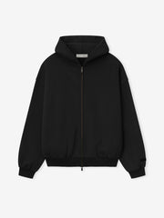 Embossed 90s Fit Fleece Zip-Up Hoodie