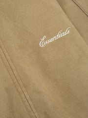 Womens Suede Fleece Signature Vintage Track Jacket