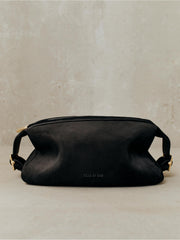 Nubuck Leather Belted Pouch