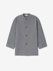Wool Linen Collarless Sport Jacket