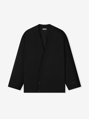 Easy Care Wool Relaxed Lapelless Jacket