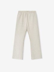 Double Face Wool Baseball Flared Pants