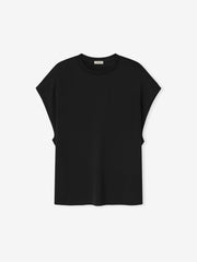 Womens Sheer Viscose Sleeveless Tee