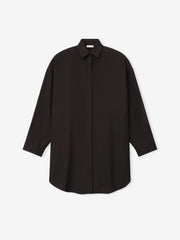 Womens Viscose Oxford Relaxed Shirt