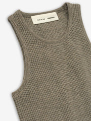 Womens Waffle Knit Sport Tank