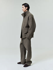 Double Face Wool Cashmere Flared Pants