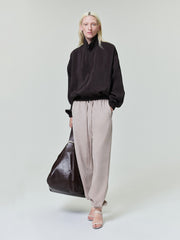 Womens Crinkle Viscose Track Jacket