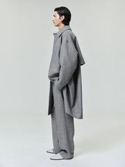 Mouline Wool Relaxed Trench Coat