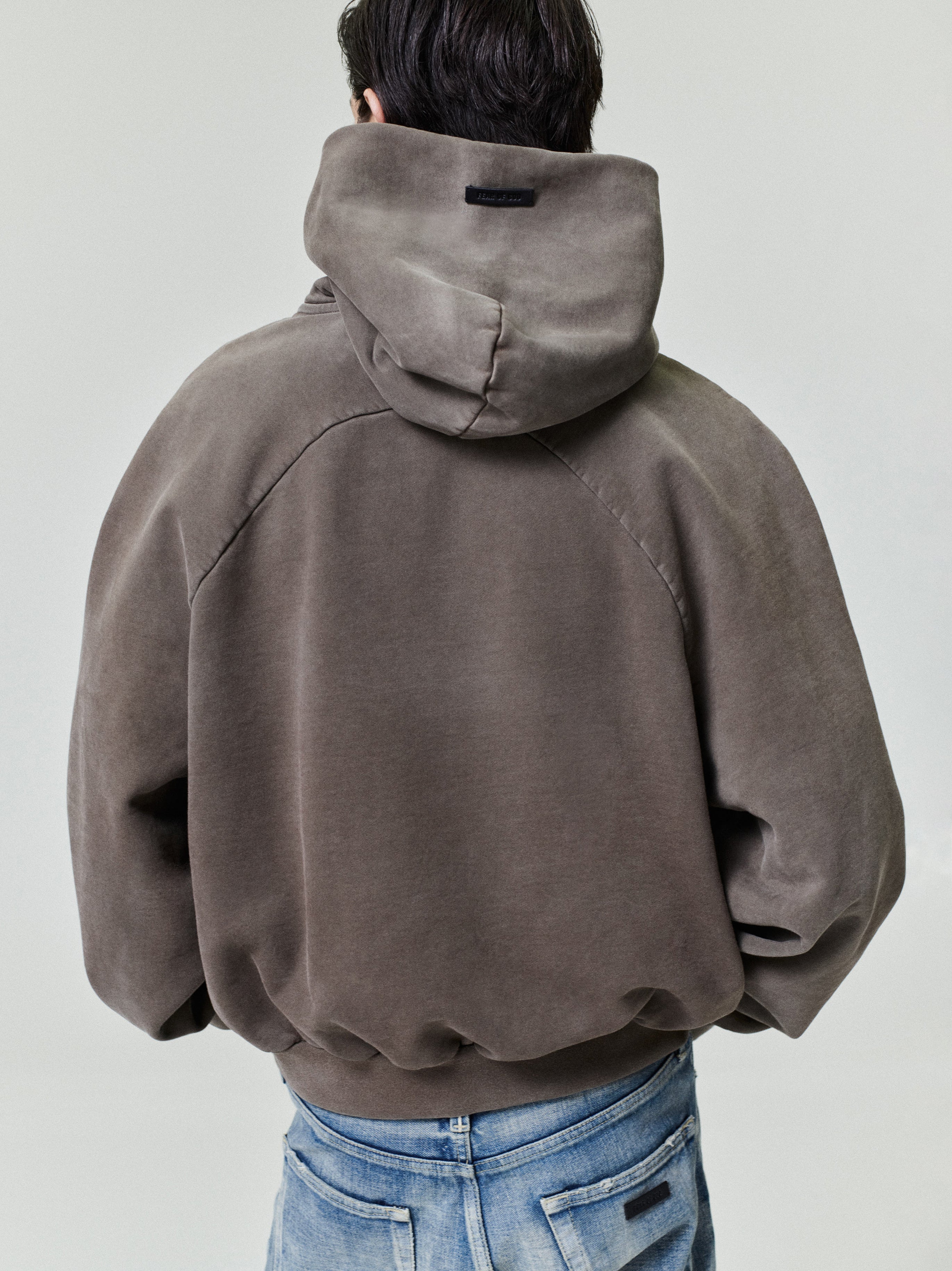 Sunfaded Classic Half Raglan Hoodie W/ Pocket