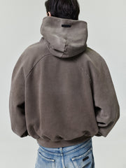 Sunfaded Classic Half Raglan Hoodie W/ Pocket
