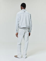 Bleach Washed Denim Straight 5 Pocket