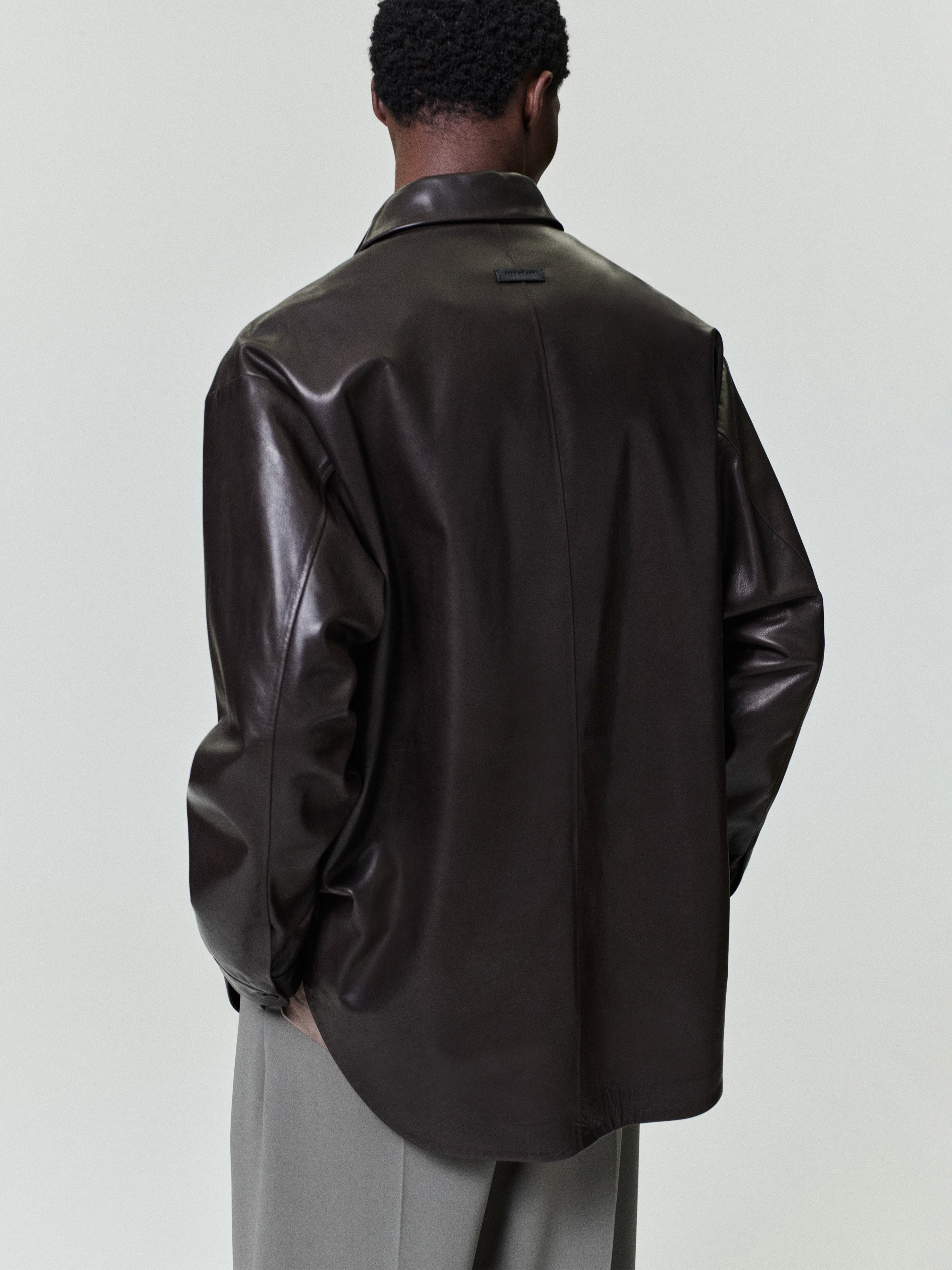 Leather Relaxed Shirt