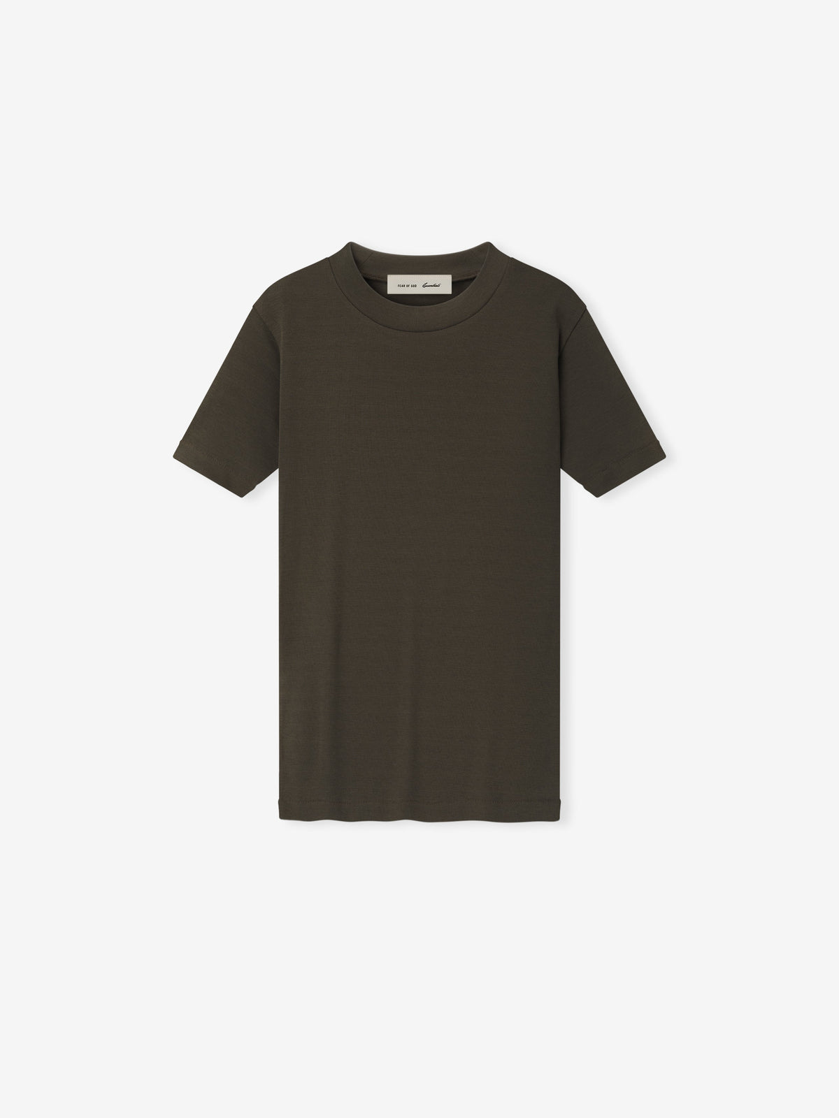 Womens Rib Fitted Short Sleeve Tee