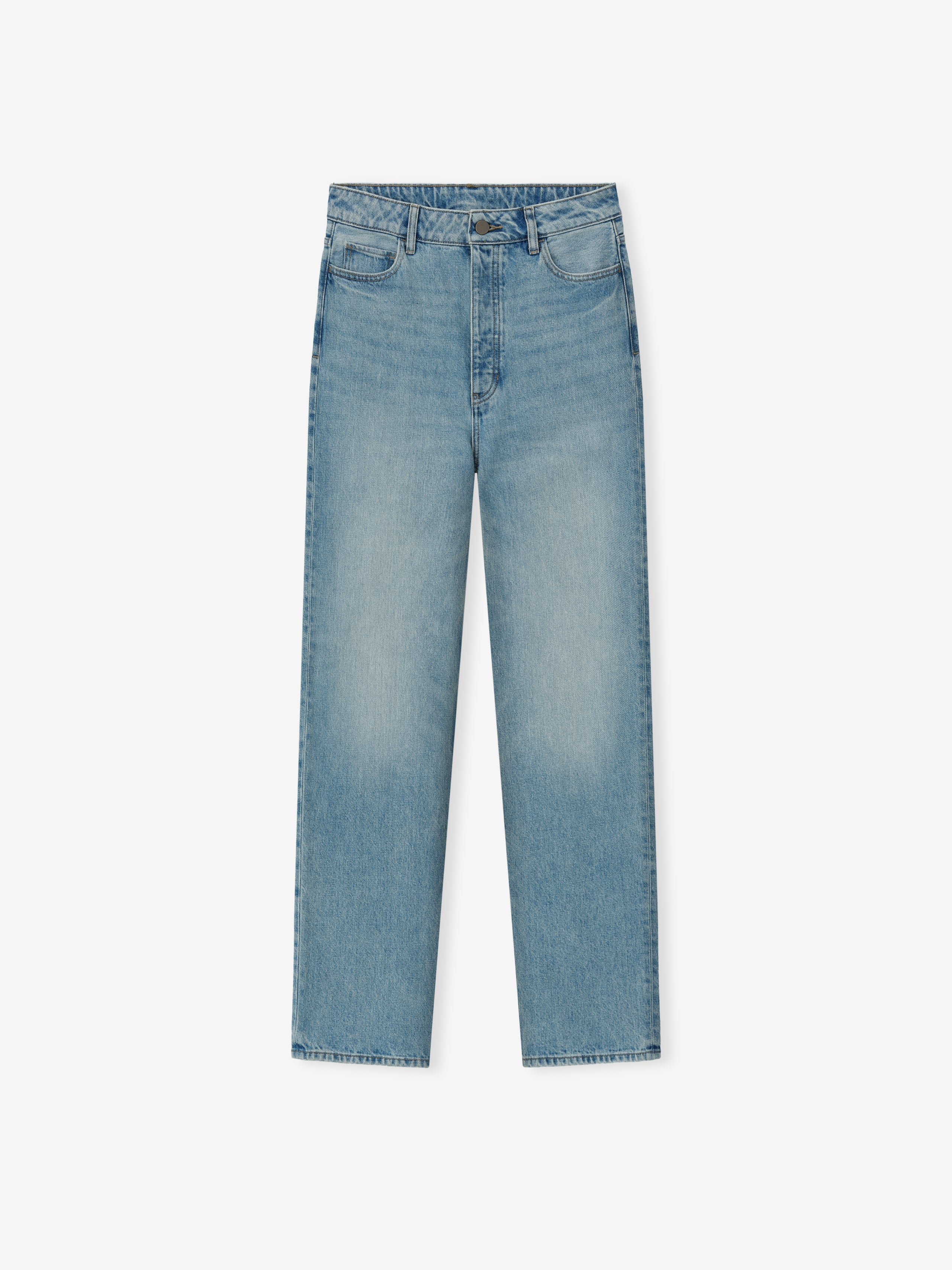 Womens Denim Straight Leg Jeans