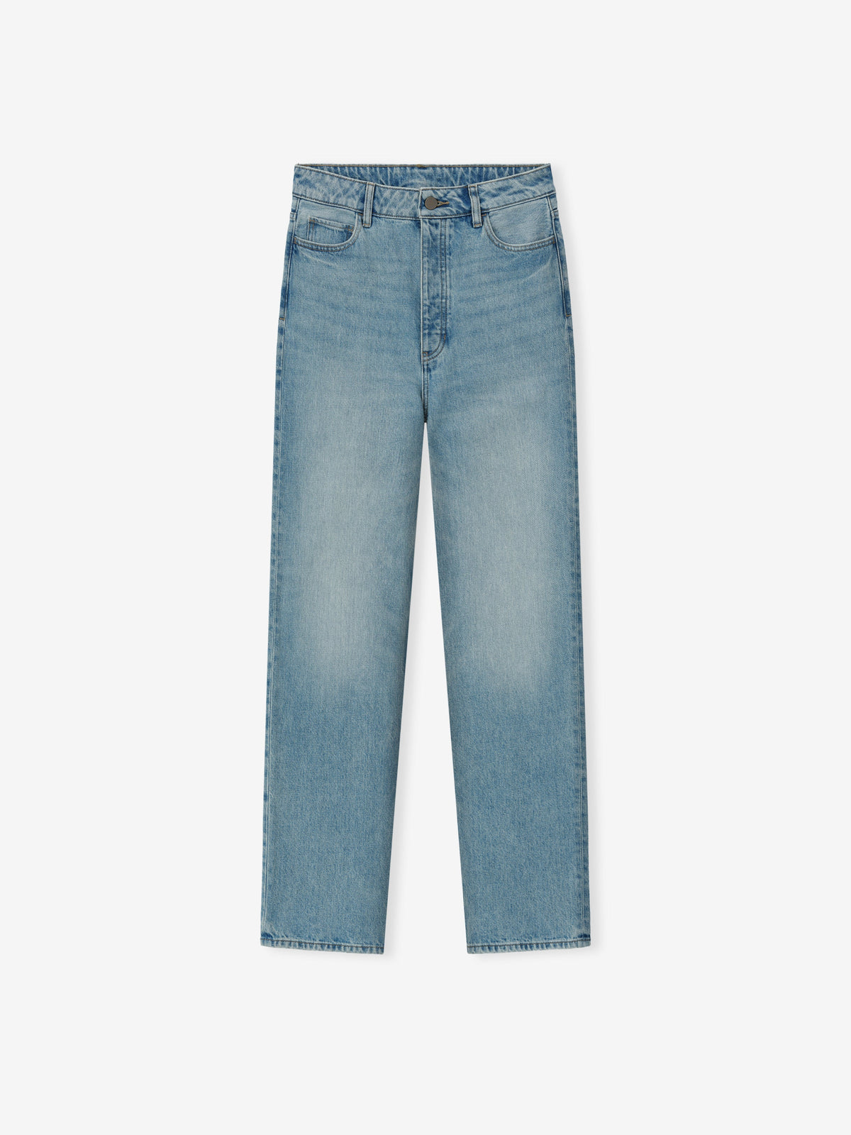 Womens Denim Straight Leg Jeans
