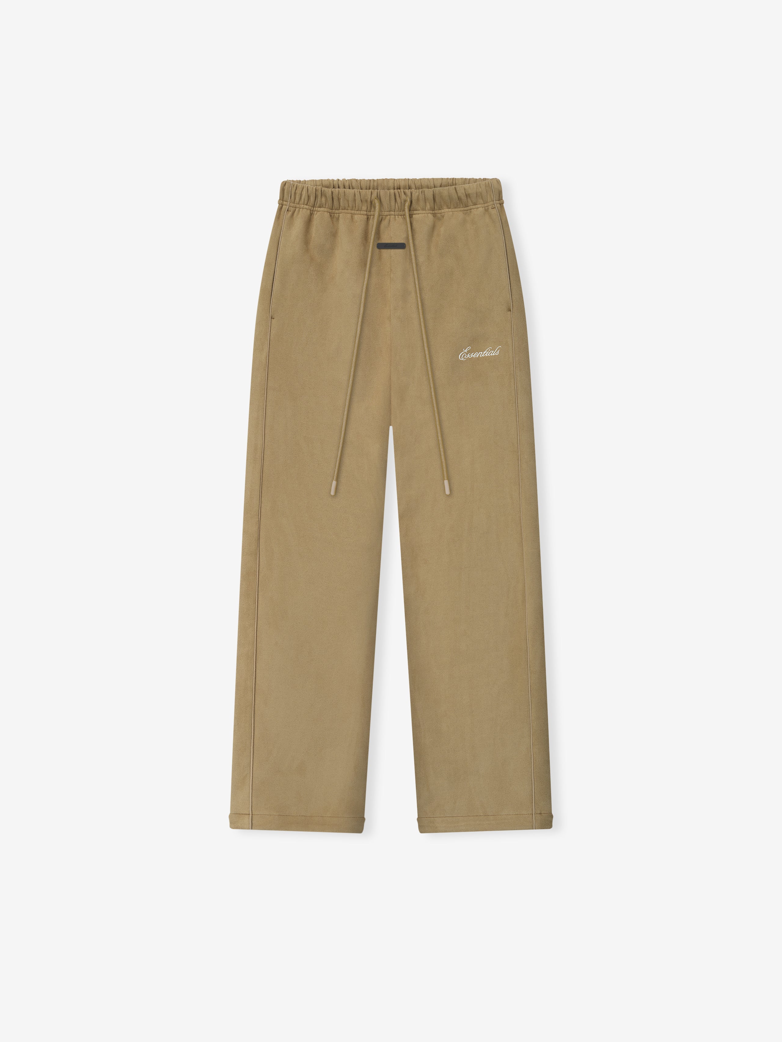 Womens Suede Fleece Signature Relaxed Pant