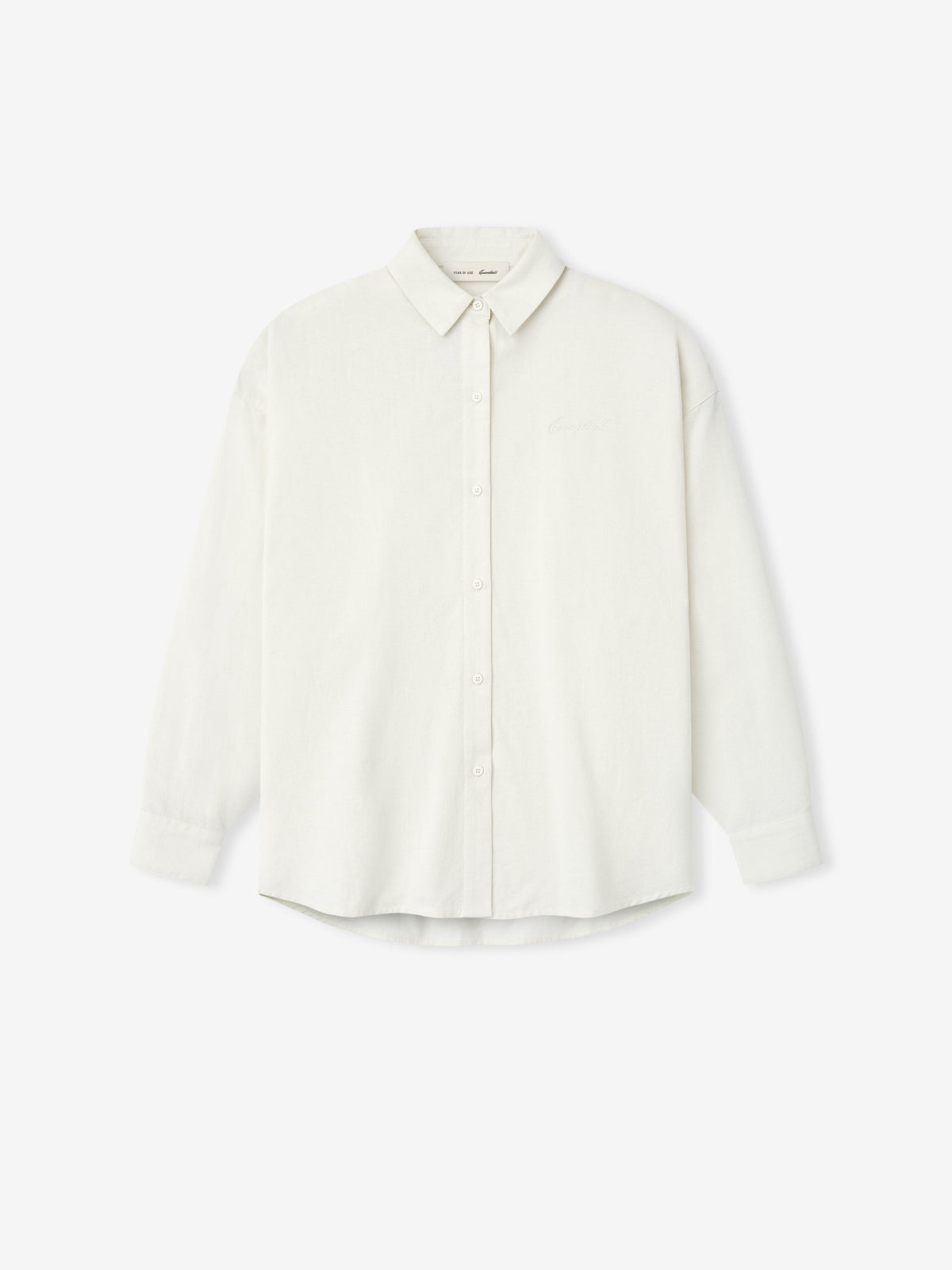 Womens Cotton Oxford Signature Button Up Shirt