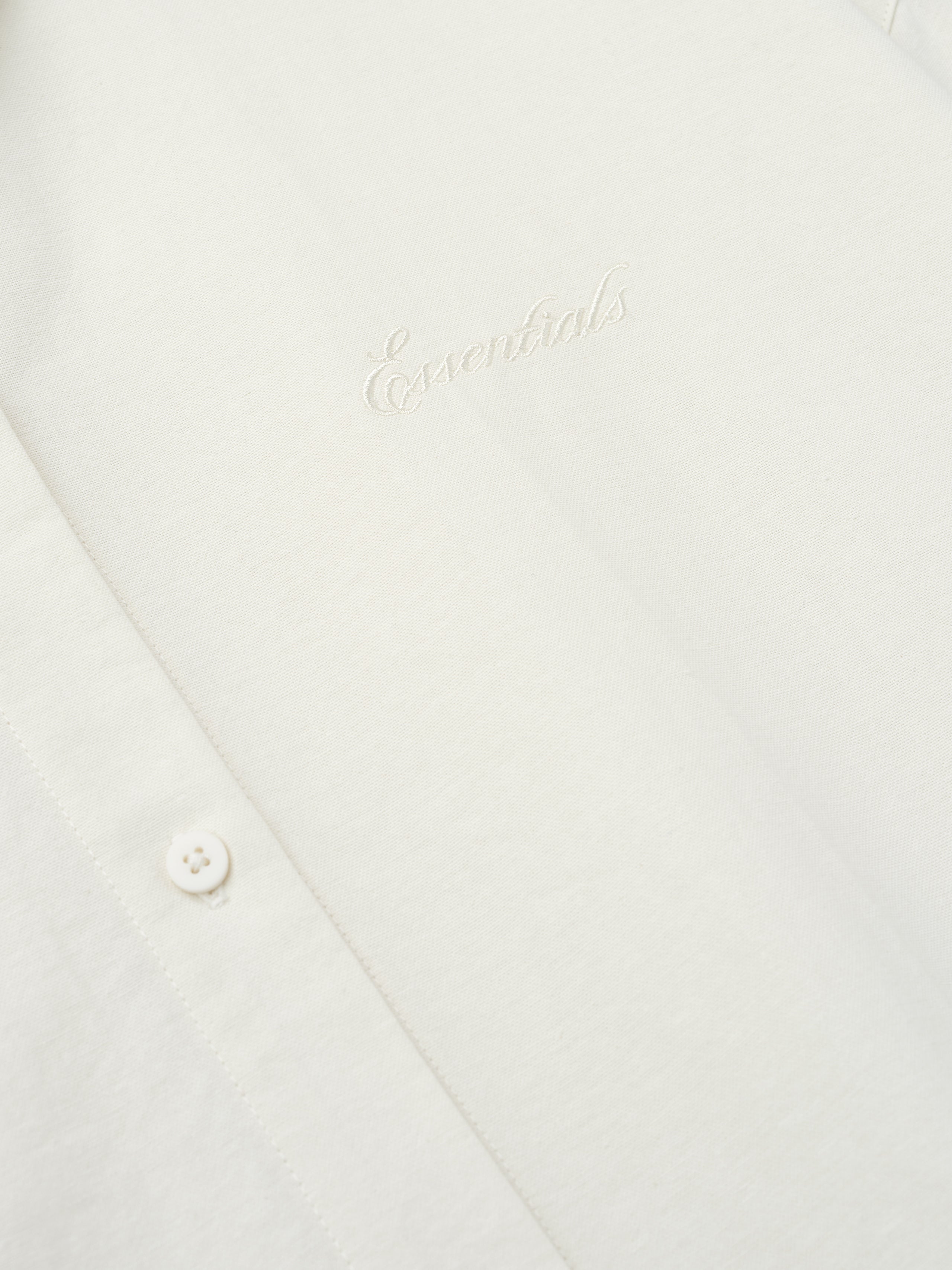 Womens Cotton Oxford Signature Button Up Shirt