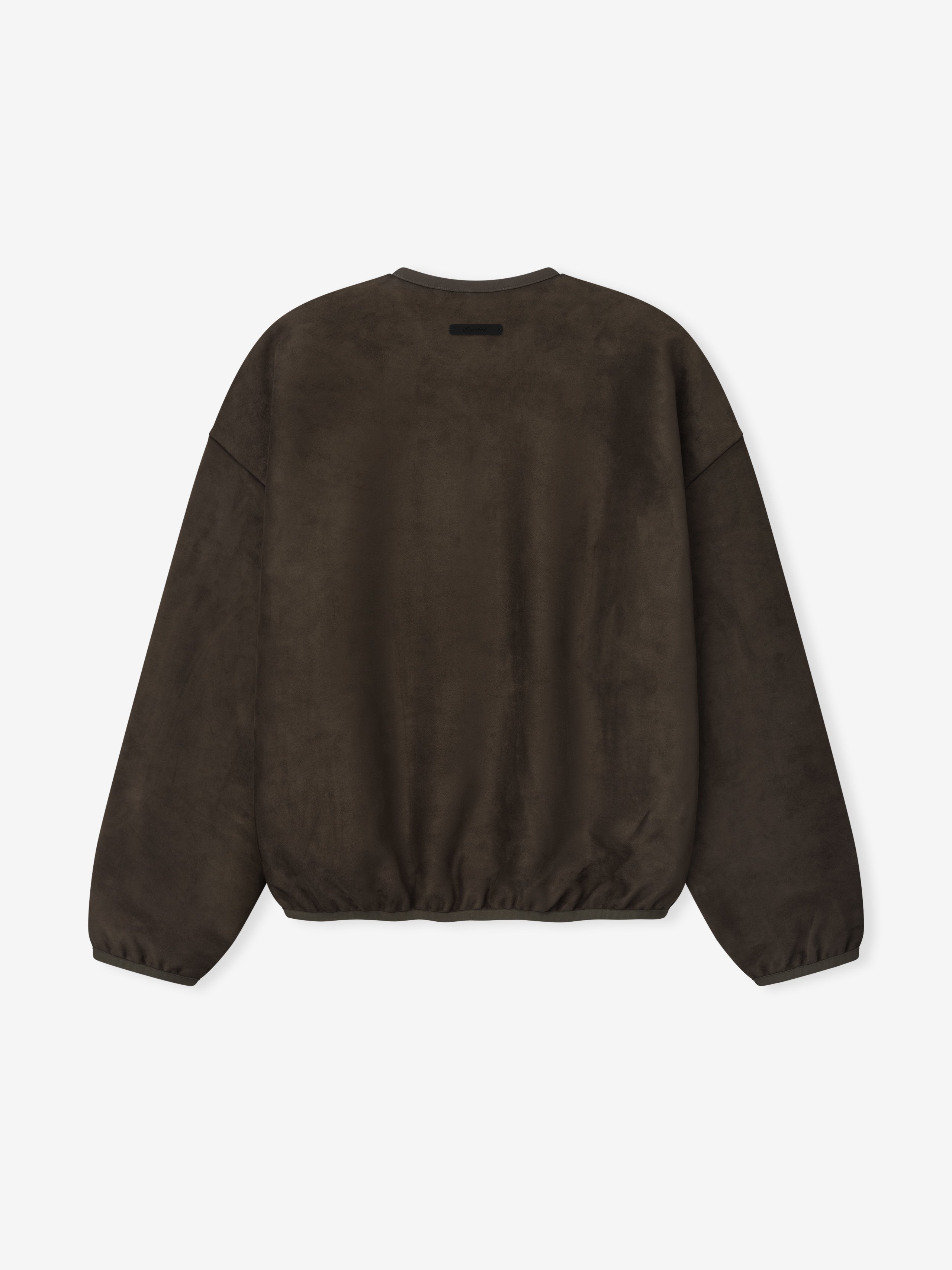 Suede Fleece Signature Modern Crewneck Sweatshirt