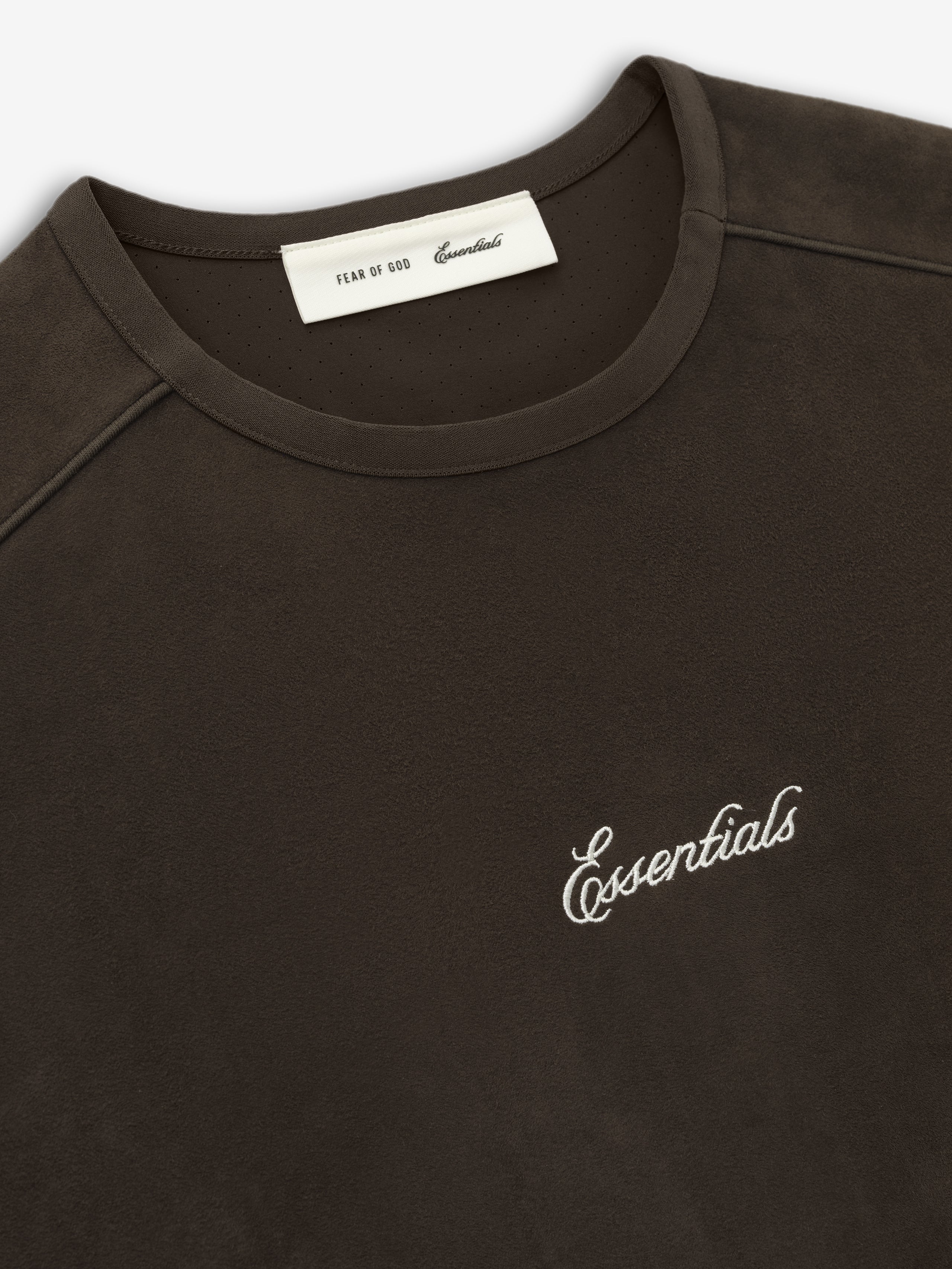 Suede Fleece Signature Modern Crewneck Sweatshirt