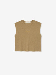 Womens Signature Rib Knit Cropped Top