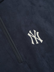 Yankees Suede Fleece Modern Half Zip