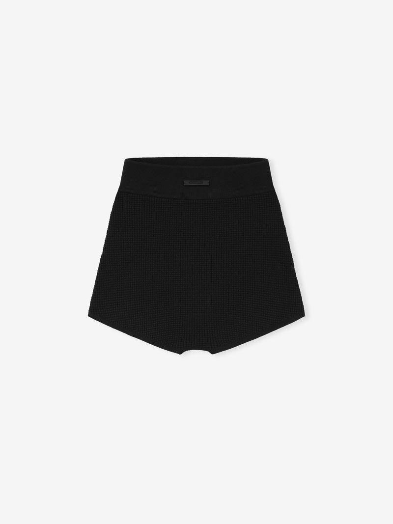 Womens Waffle Knit Boy Short