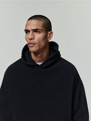 Embossed 90s Fit Fleece Hoodie