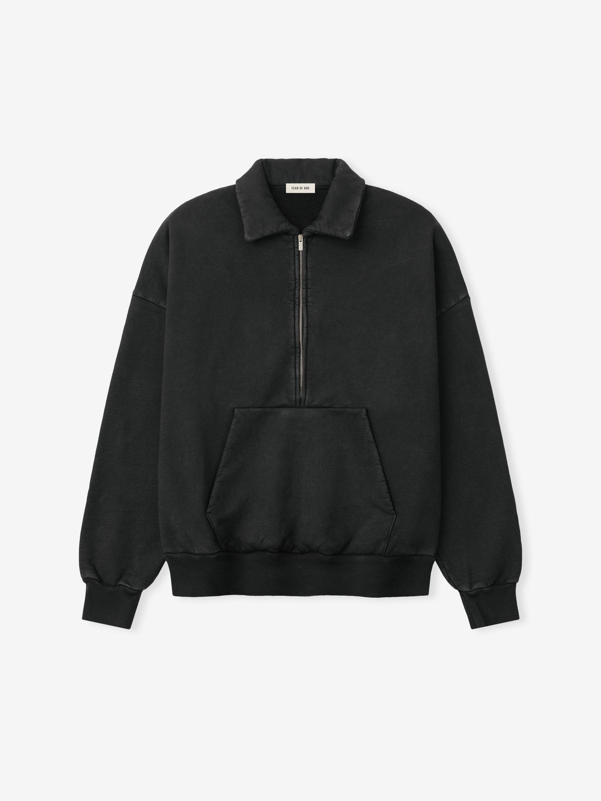 Sunfaded Half Zip Polo Sweatshirt