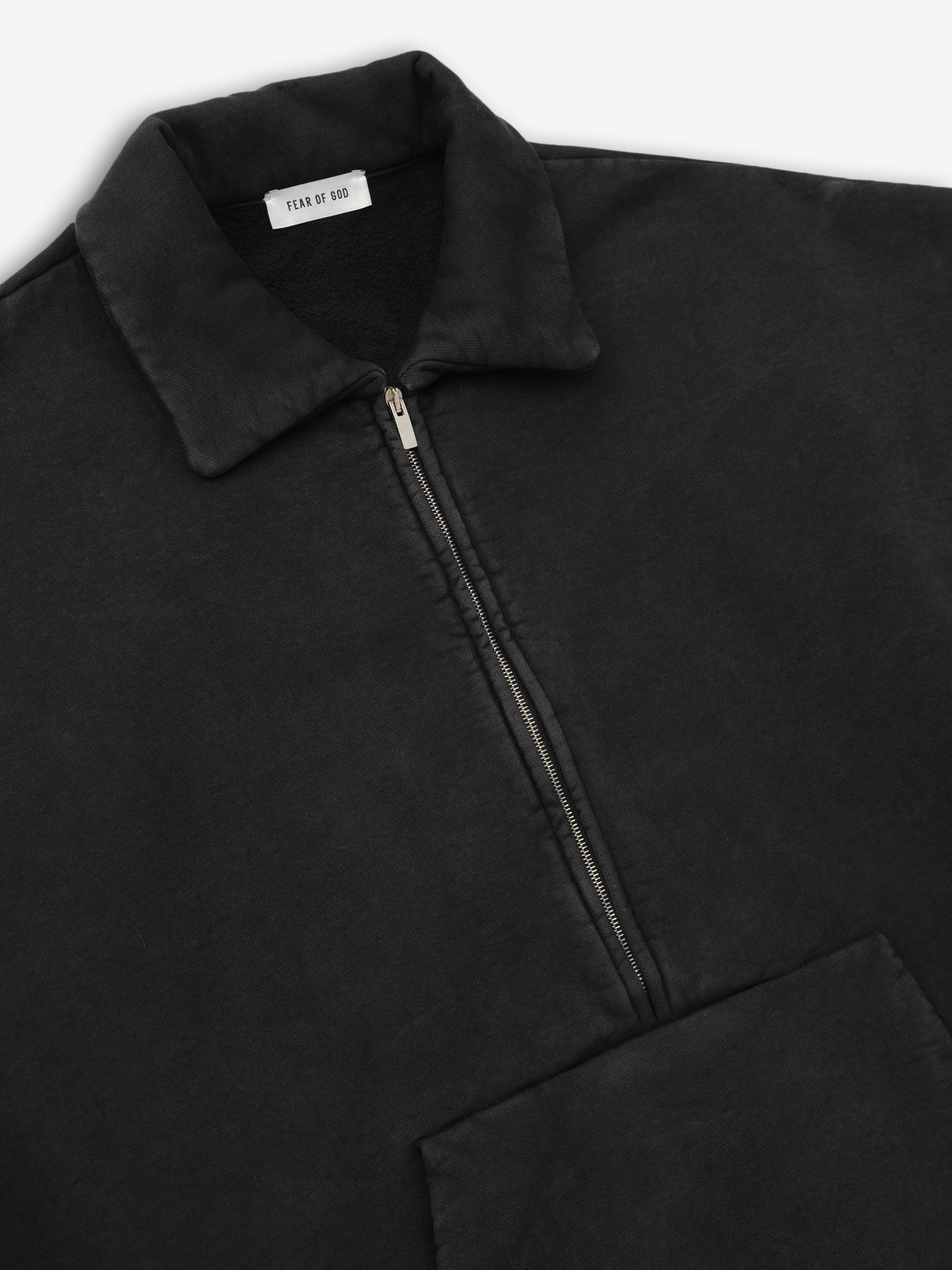 Sunfaded Half Zip Polo Sweatshirt