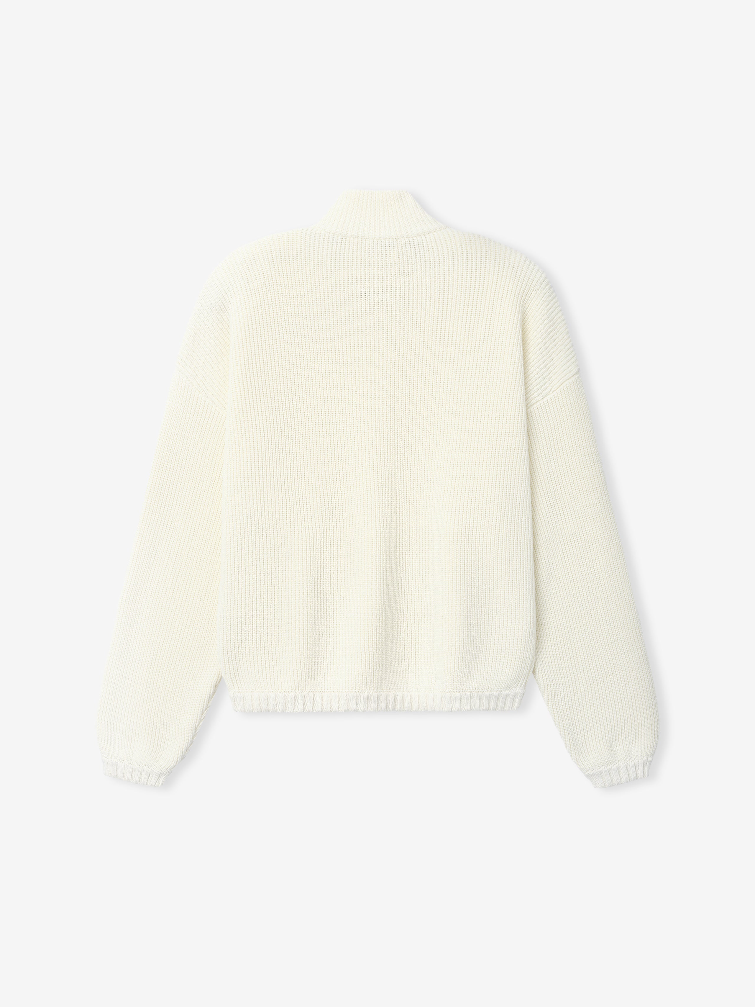 Zip-Up Sweater Long Sleeve