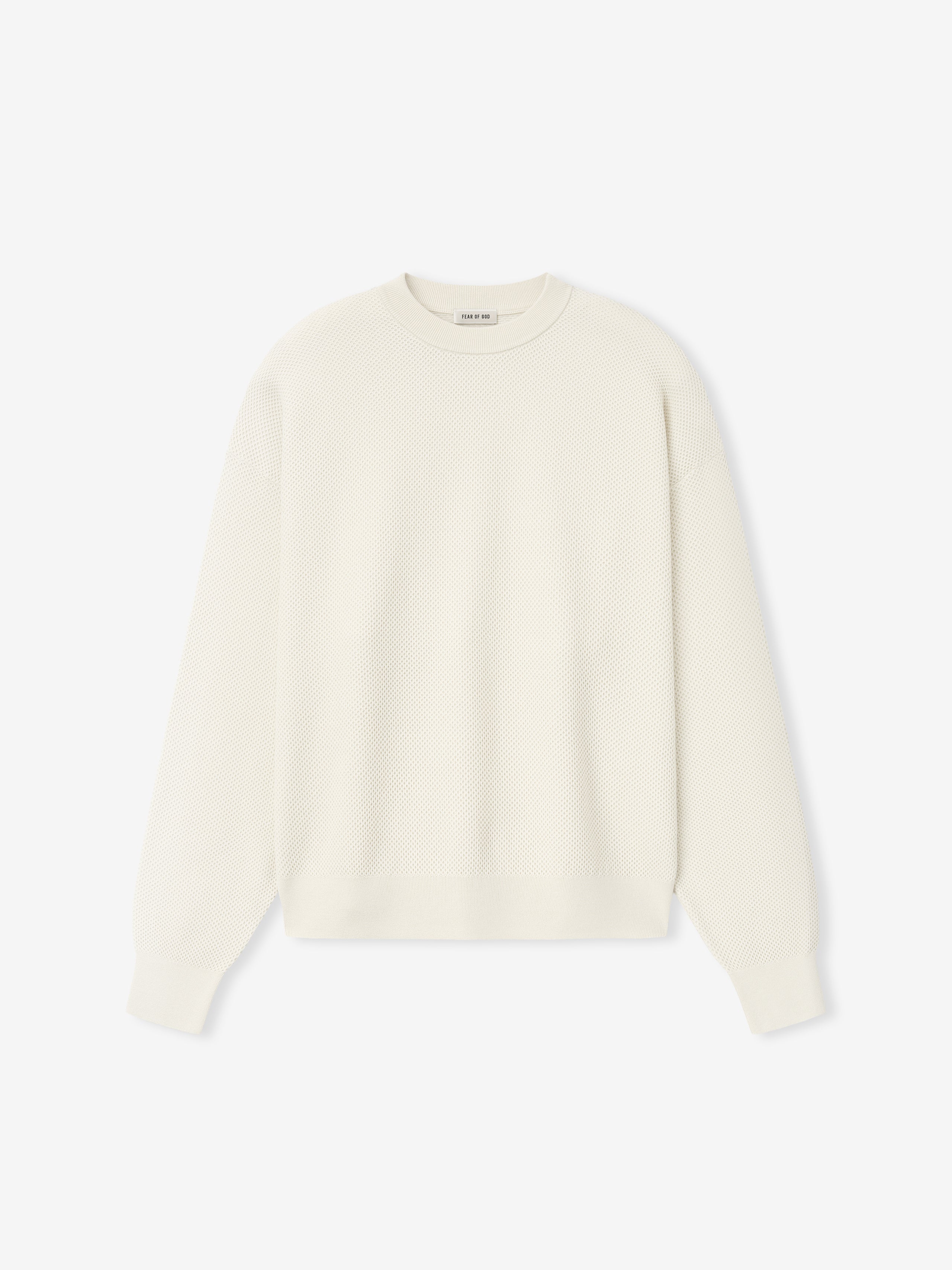 Wool Cotton Sport Mesh Knit Sweater