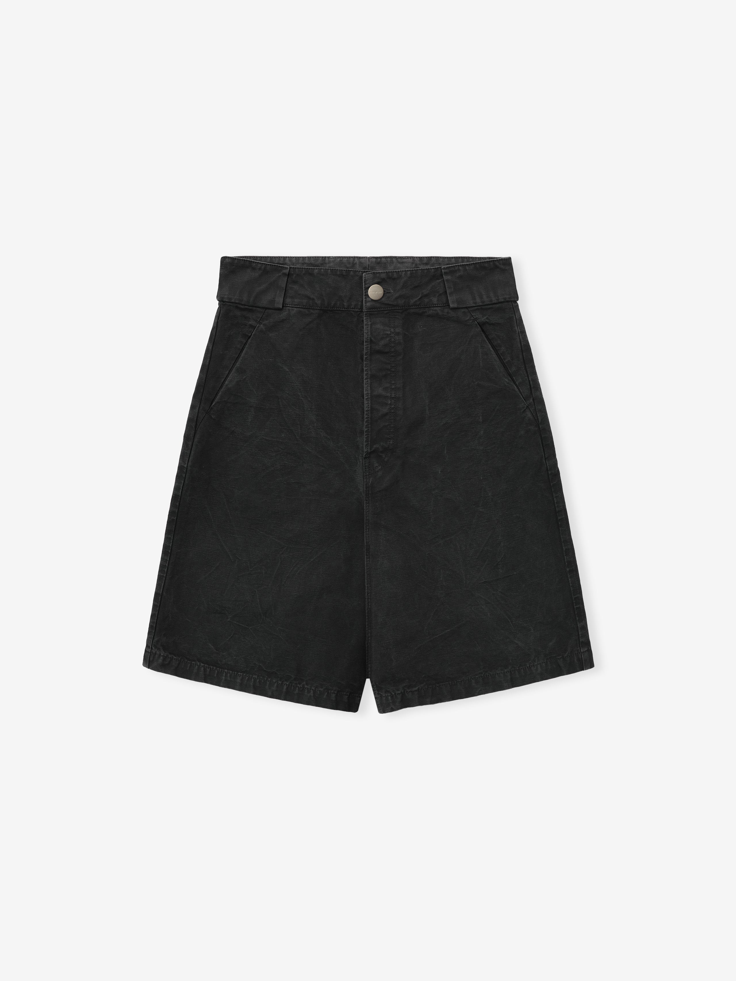 Washed Canvas Utility Shorts