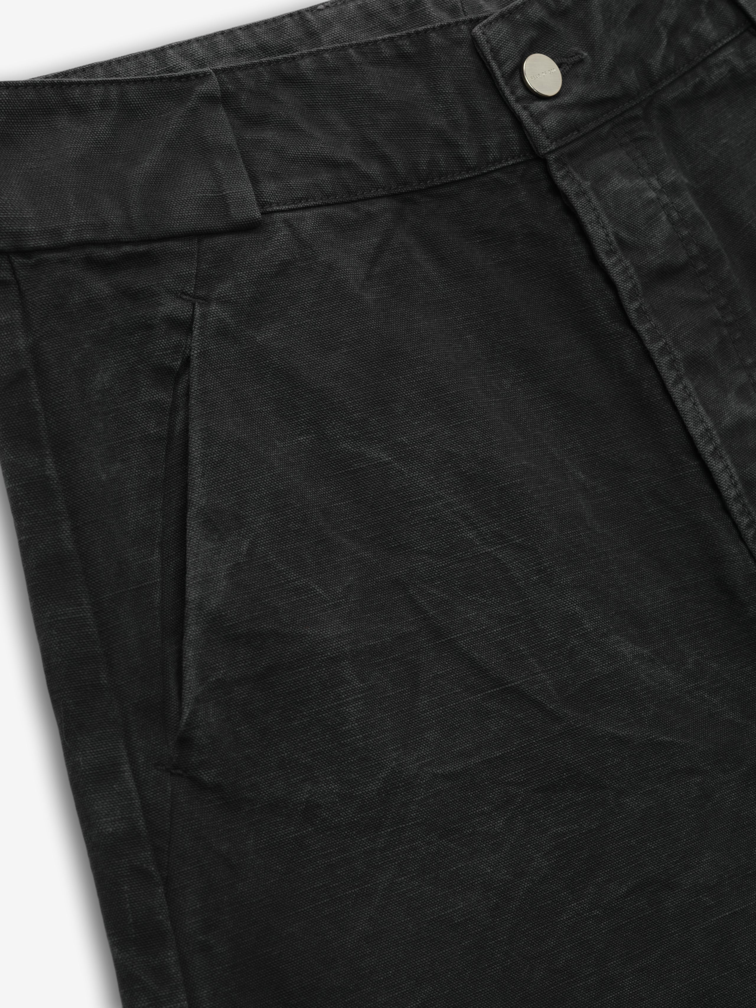 Washed Canvas Utility Shorts