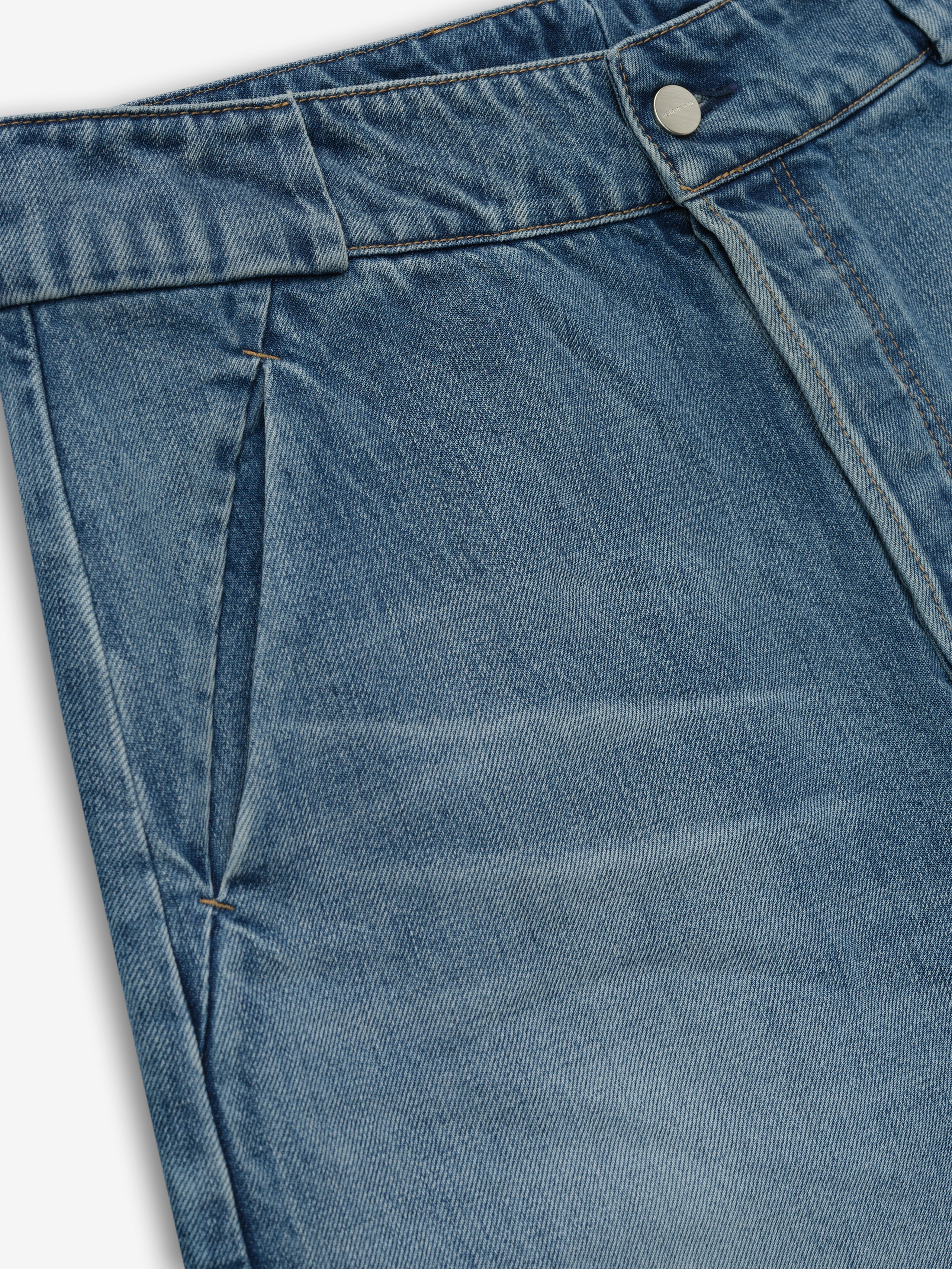 Denim Utility Shorts