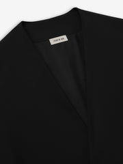 Easy Care Wool Relaxed Lapelless Jacket