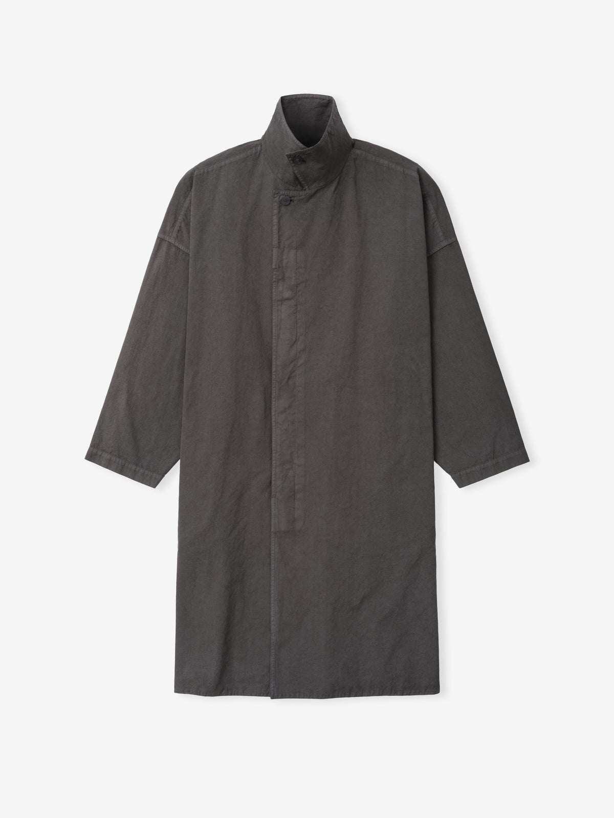 Garment-Dyed Cropped Sleeve Car Coat