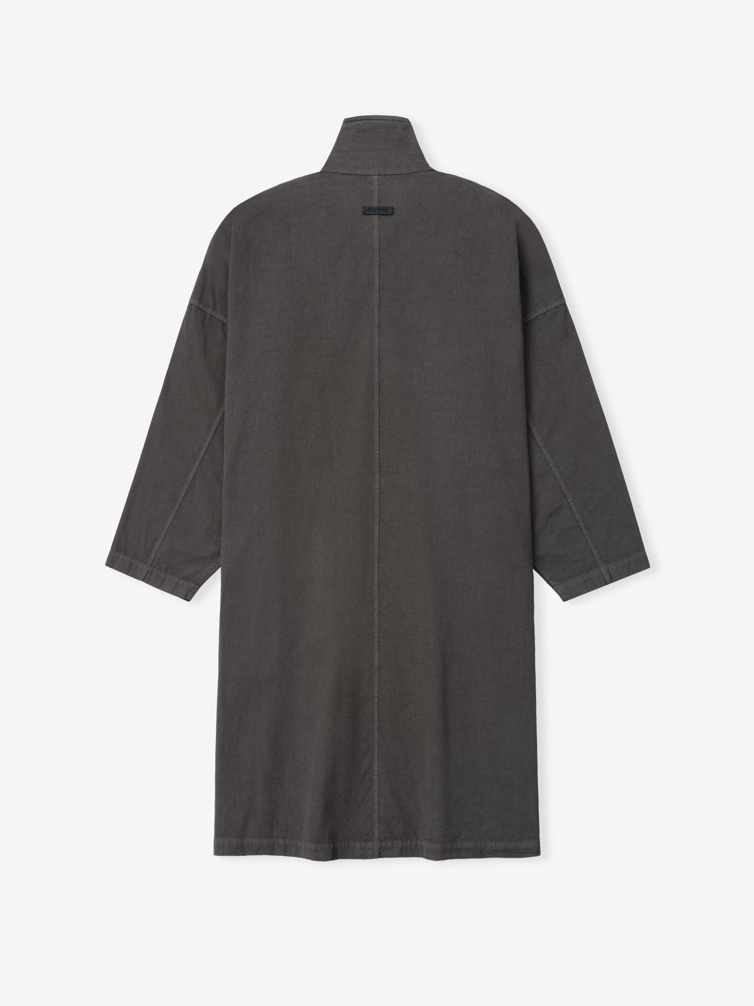 Garment-Dyed Cropped Sleeve Car Coat