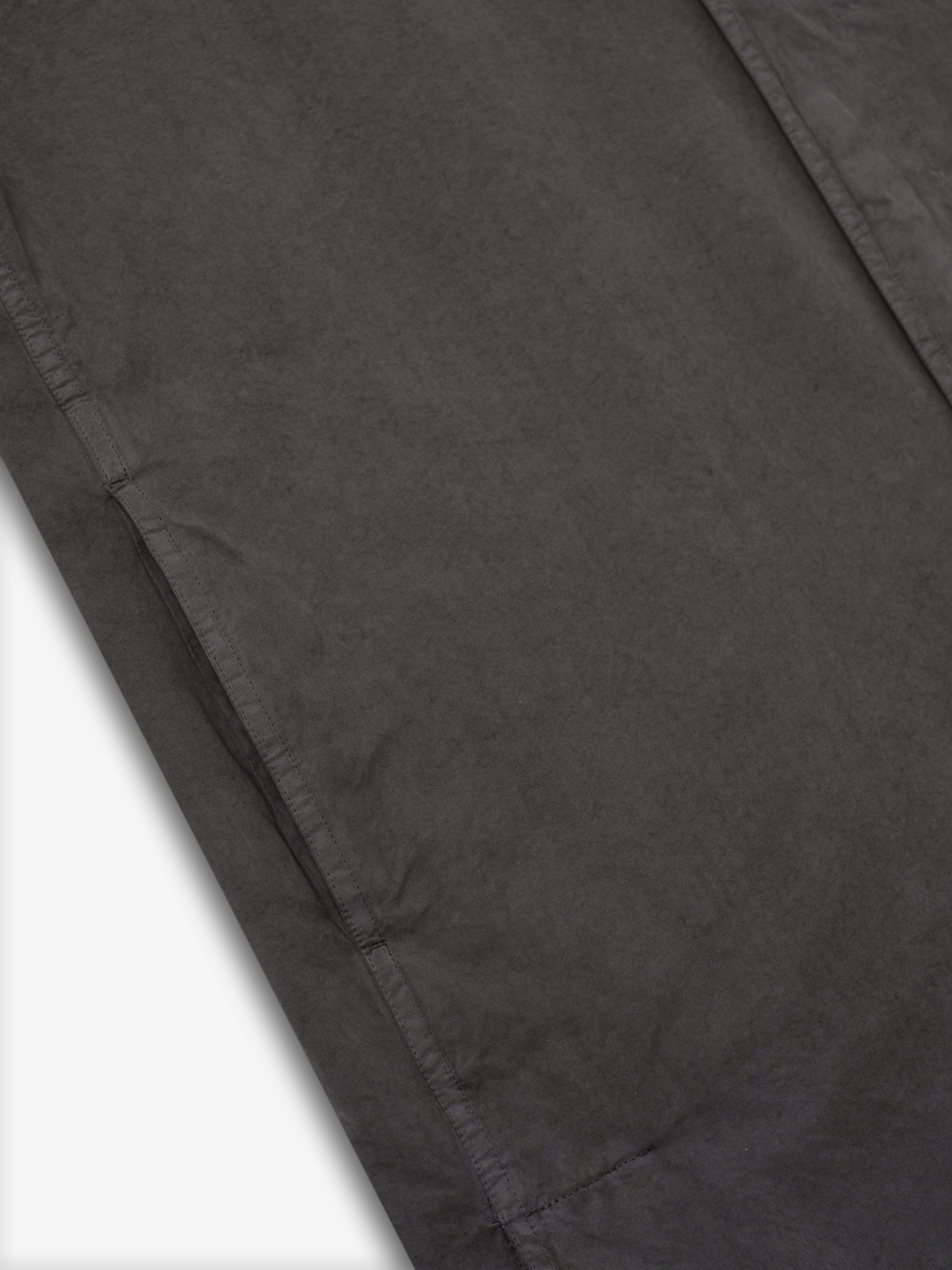 Garment-Dyed Cropped Sleeve Car Coat