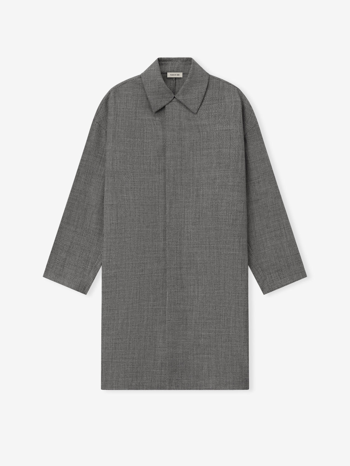 Mouline Wool Relaxed Trench Coat