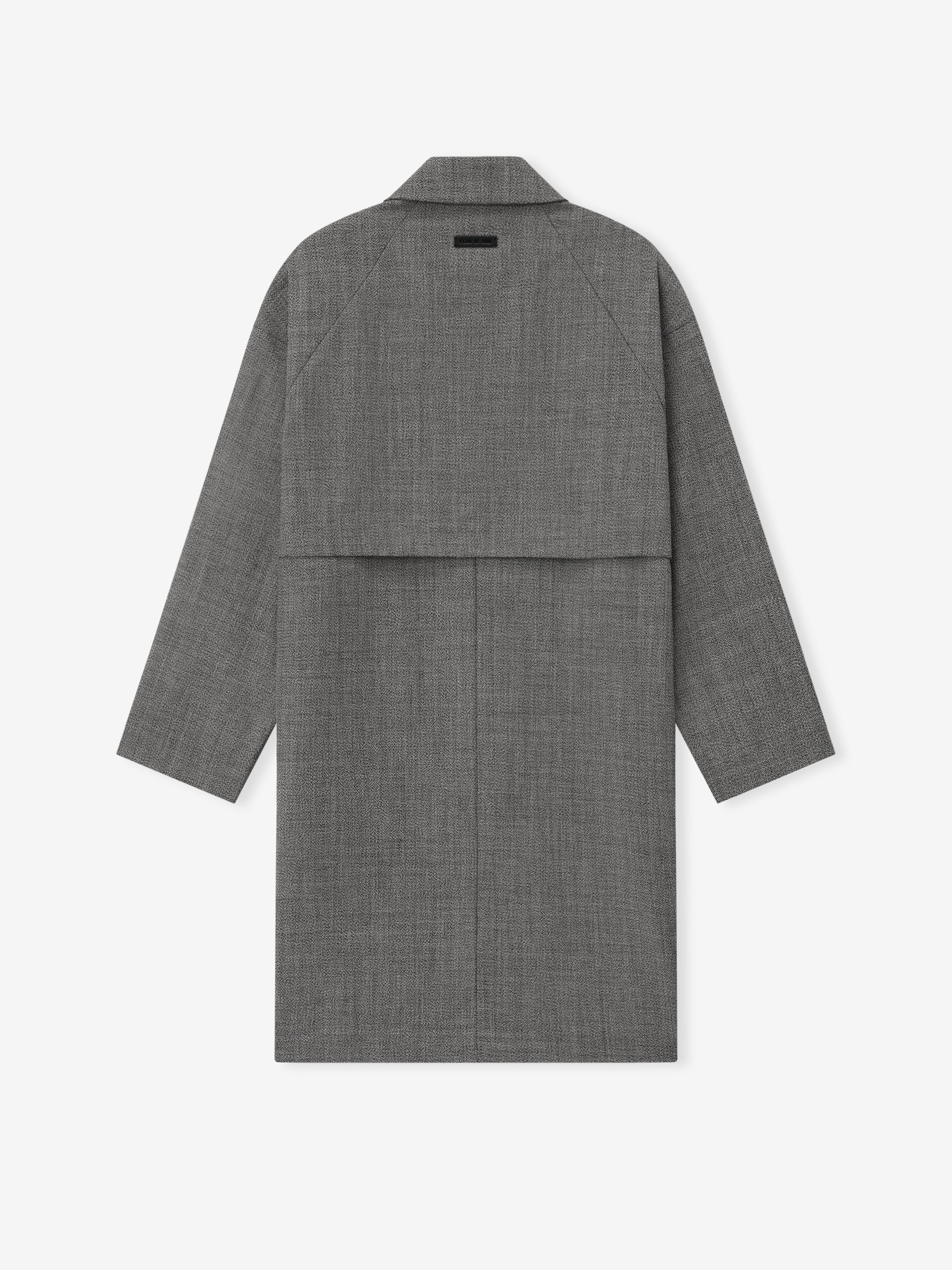 Mouline Wool Relaxed Trench Coat