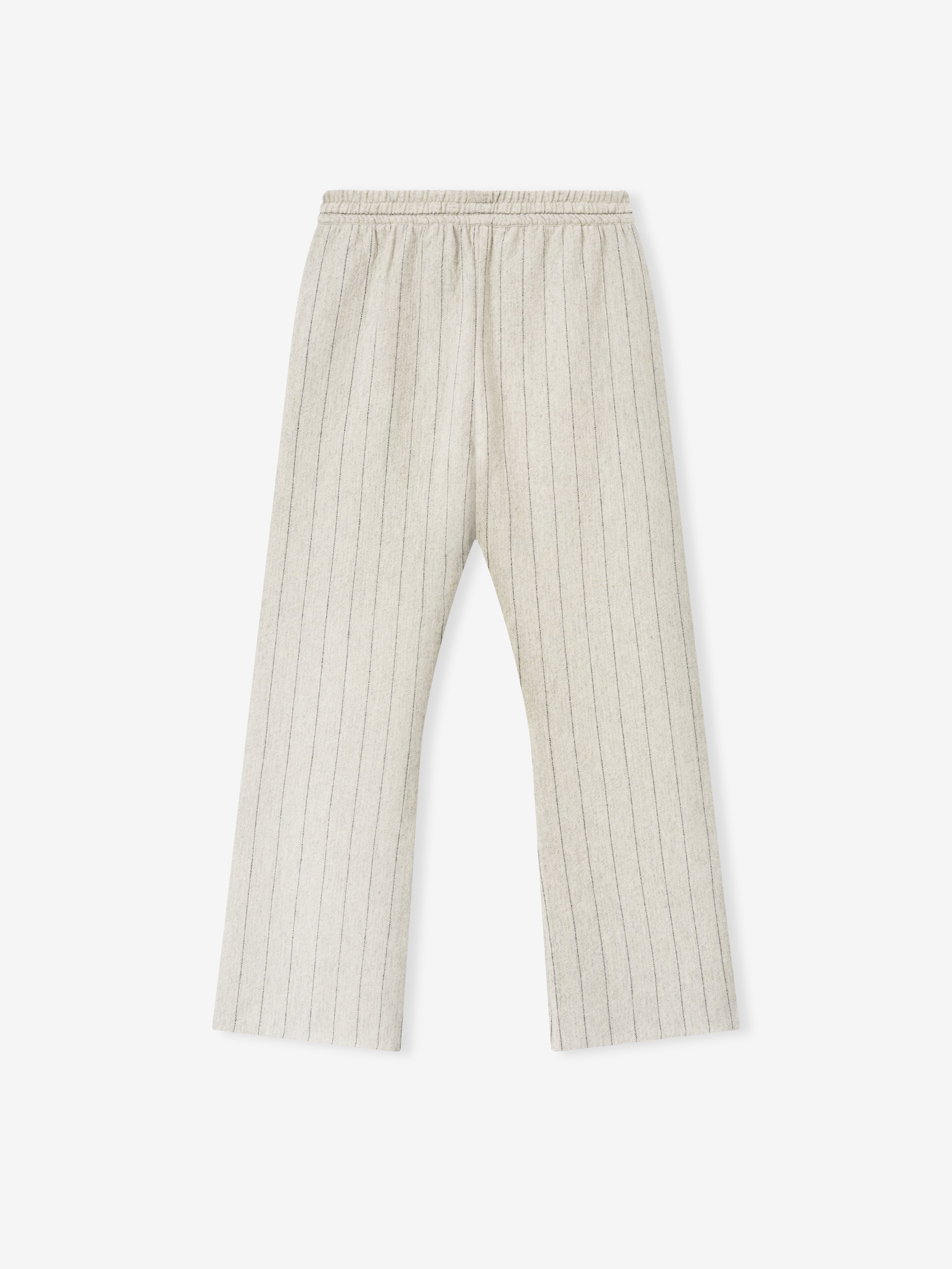 Double Face Wool Baseball Flared Pants