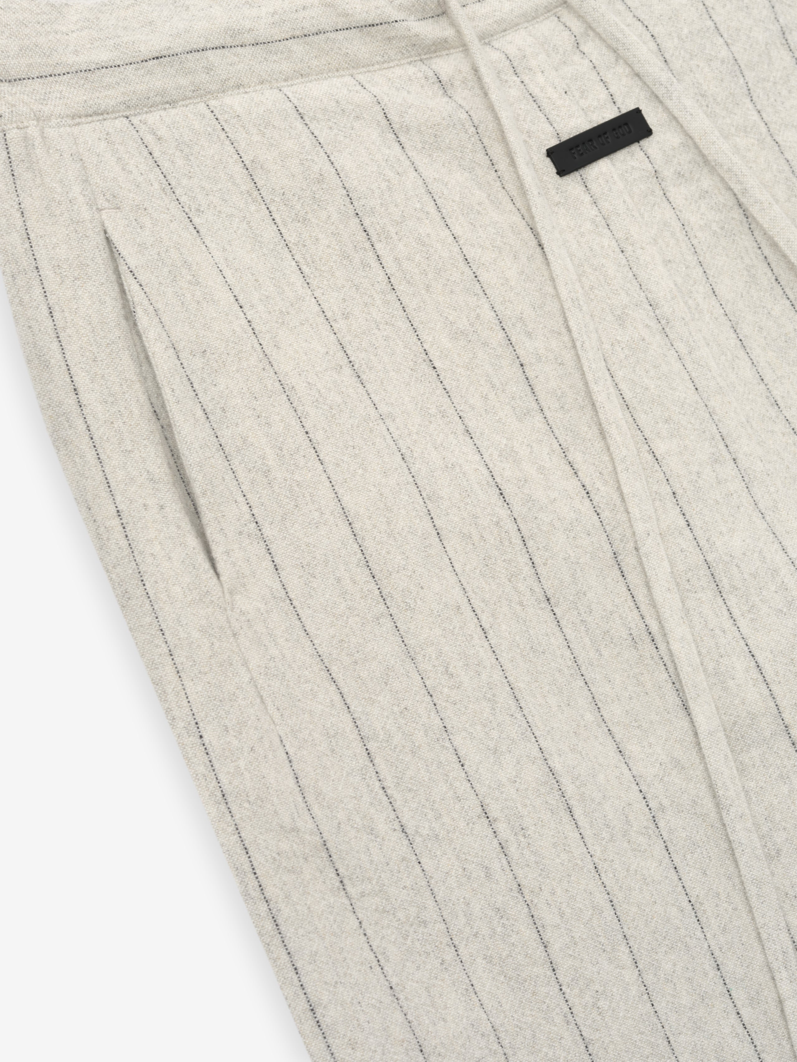 Double Face Wool Baseball Flared Pants