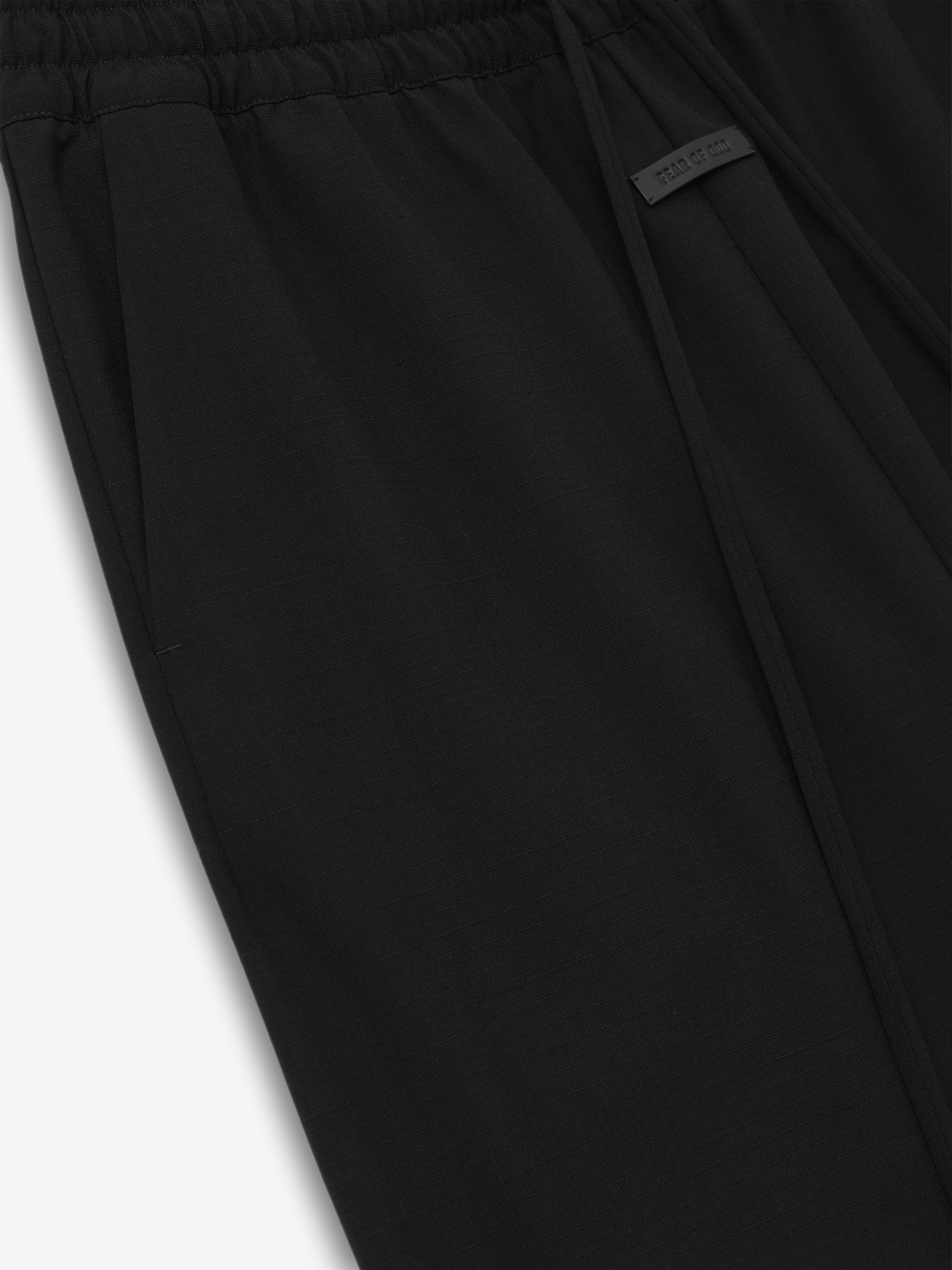 Wool Ripstop Wide Leg Drawstring Pants