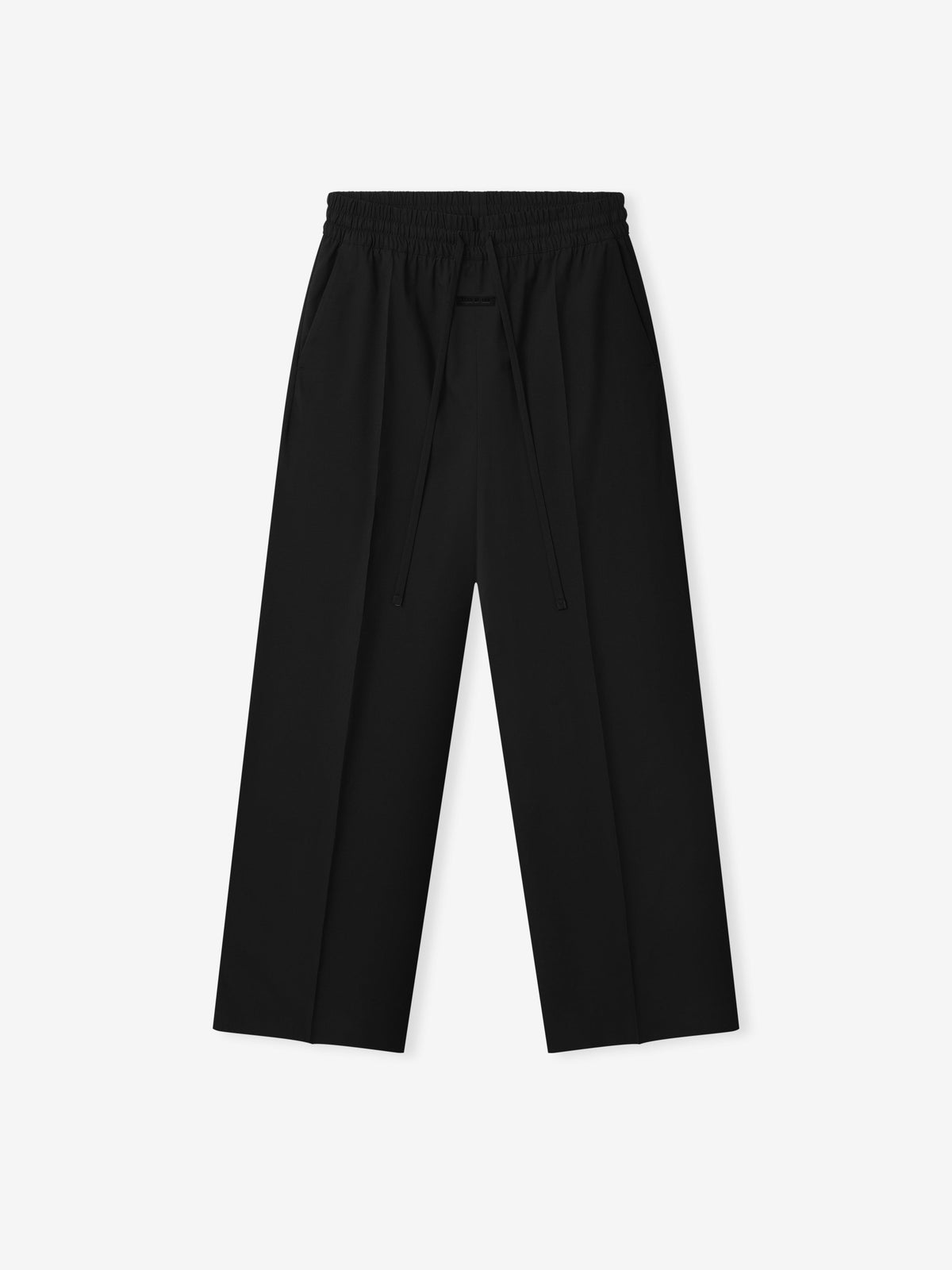 Cotton Wool Oxford Wide Leg Drawstring Pants