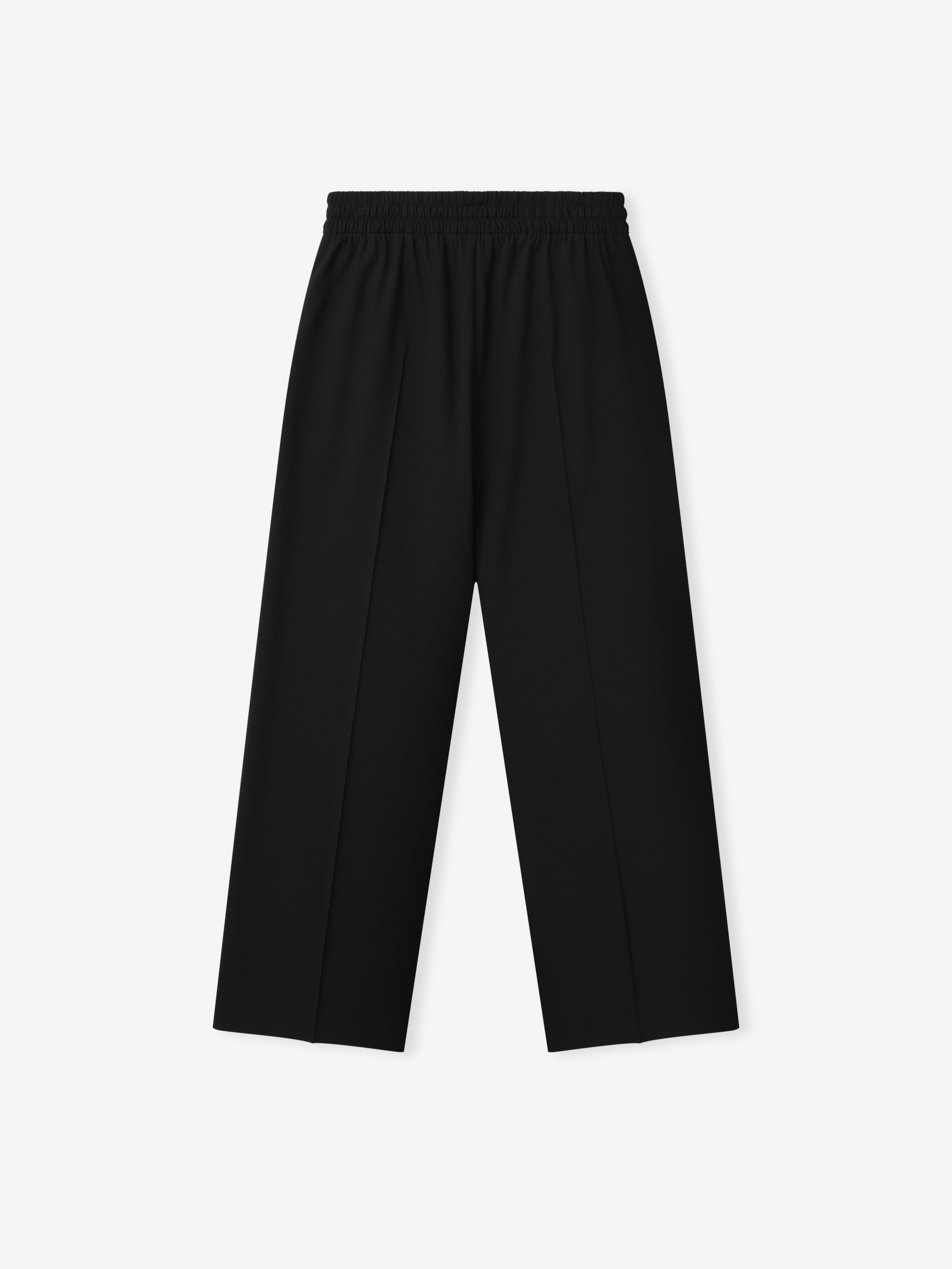 Cotton Wool Oxford Wide Leg Drawstring Pants